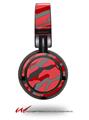 Decal style Skin Wrap for Sony MDR ZX100 Headphones Camouflage Red (HEADPHONES  NOT INCLUDED)