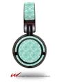 Decal style Skin Wrap for Sony MDR ZX100 Headphones Wavey Seafoam Green (HEADPHONES  NOT INCLUDED)