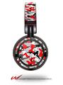Decal style Skin Wrap for Sony MDR ZX100 Headphones Sexy Girl Silhouette Camo Red (HEADPHONES  NOT INCLUDED)