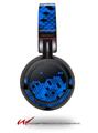 Decal style Skin Wrap for Sony MDR ZX100 Headphones HEX Blue (HEADPHONES  NOT INCLUDED)