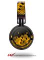 Decal style Skin Wrap for Sony MDR ZX100 Headphones HEX Yellow (HEADPHONES  NOT INCLUDED)