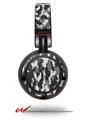 Decal style Skin Wrap for Sony MDR ZX100 Headphones WraptorCamo Digital Camo Gray (HEADPHONES  NOT INCLUDED)