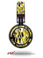 Decal style Skin Wrap for Sony MDR ZX100 Headphones WraptorCamo Digital Camo Yellow (HEADPHONES  NOT INCLUDED)