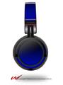 Decal style Skin Wrap for Sony MDR ZX100 Headphones Smooth Fades Blue Black (HEADPHONES  NOT INCLUDED)