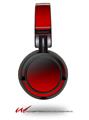 Decal style Skin Wrap for Sony MDR ZX100 Headphones Smooth Fades Red Black (HEADPHONES  NOT INCLUDED)