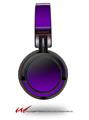Decal style Skin Wrap for Sony MDR ZX100 Headphones Smooth Fades Purple Black (HEADPHONES  NOT INCLUDED)