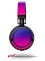 Decal style Skin Wrap for Sony MDR ZX100 Headphones Smooth Fades Hot Pink Blue (HEADPHONES  NOT INCLUDED)
