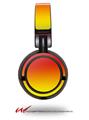 Decal style Skin Wrap for Sony MDR ZX100 Headphones Smooth Fades Yellow Red (HEADPHONES  NOT INCLUDED)
