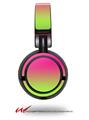 Decal style Skin Wrap for Sony MDR ZX100 Headphones Smooth Fades Neon Green Hot Pink (HEADPHONES  NOT INCLUDED)