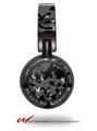 Decal style Skin Wrap for Sony MDR ZX100 Headphones WraptorCamo Old School Camouflage Camo Black (HEADPHONES  NOT INCLUDED)