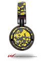 Decal style Skin Wrap for Sony MDR ZX100 Headphones WraptorCamo Old School Camouflage Camo Yellow (HEADPHONES  NOT INCLUDED)