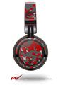 Decal style Skin Wrap for Sony MDR ZX100 Headphones WraptorCamo Old School Camouflage Camo Red (HEADPHONES  NOT INCLUDED)