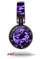 Decal style Skin Wrap for Sony MDR ZX100 Headphones Electrify Purple (HEADPHONES  NOT INCLUDED)