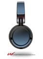 Decal style Skin Wrap for Sony MDR ZX100 Headphones Smooth Fades Blue Dust Black (HEADPHONES  NOT INCLUDED)