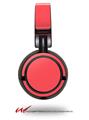 Decal style Skin Wrap for Sony MDR ZX100 Headphones Solids Collection Coral (HEADPHONES  NOT INCLUDED)