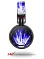 Decal style Skin Wrap for Sony MDR ZX100 Headphones Lightning Blue (HEADPHONES  NOT INCLUDED)