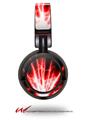 Decal style Skin Wrap for Sony MDR ZX100 Headphones Lightning Red (HEADPHONES  NOT INCLUDED)