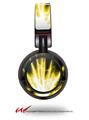 Decal style Skin Wrap for Sony MDR ZX100 Headphones Lightning Yellow (HEADPHONES  NOT INCLUDED)
