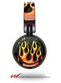 Decal style Skin Wrap for Sony MDR ZX100 Headphones Metal Flames (HEADPHONES  NOT INCLUDED)