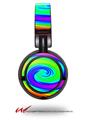 Decal style Skin Wrap for Sony MDR ZX100 Headphones Rainbow Swirl (HEADPHONES  NOT INCLUDED)