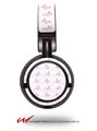 Decal style Skin Wrap for Sony MDR ZX100 Headphones Pastel Butterflies Pink on White (HEADPHONES  NOT INCLUDED)