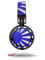 Decal style Skin Wrap for Sony MDR ZX100 Headphones Rising Sun Japanese Flag Blue (HEADPHONES  NOT INCLUDED)