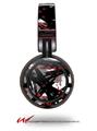 Decal style Skin Wrap for Sony MDR ZX100 Headphones Abstract 02 Red (HEADPHONES  NOT INCLUDED)