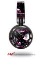Decal style Skin Wrap for Sony MDR ZX100 Headphones Abstract 02 Pink (HEADPHONES  NOT INCLUDED)