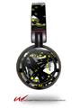 Decal style Skin Wrap for Sony MDR ZX100 Headphones Abstract 02 Yellow (HEADPHONES  NOT INCLUDED)
