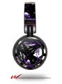 Decal style Skin Wrap for Sony MDR ZX100 Headphones Abstract 02 Purple (HEADPHONES  NOT INCLUDED)