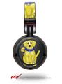 Decal style Skin Wrap for Sony MDR ZX100 Headphones Puppy Dogs on Black (HEADPHONES  NOT INCLUDED)