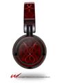 Decal style Skin Wrap for Sony MDR ZX100 Headphones Abstract 01 Red (HEADPHONES  NOT INCLUDED)