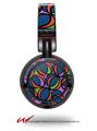 Decal style Skin Wrap for Sony MDR ZX100 Headphones Crazy Dots 02 (HEADPHONES  NOT INCLUDED)