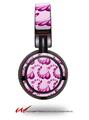 Decal style Skin Wrap for Sony MDR ZX100 Headphones Petals Pink (HEADPHONES  NOT INCLUDED)