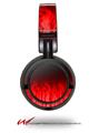 Decal style Skin Wrap for Sony MDR ZX100 Headphones Fire Red (HEADPHONES  NOT INCLUDED)