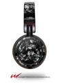 Decal style Skin Wrap for Sony MDR ZX100 Headphones Skulls Confetti White (HEADPHONES  NOT INCLUDED)