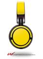 Decal style Skin Wrap for Sony MDR ZX100 Headphones Solids Collection Yellow (HEADPHONES  NOT INCLUDED)