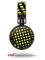 Decal style Skin Wrap for Sony MDR ZX100 Headphones Smileys on Black (HEADPHONES  NOT INCLUDED)