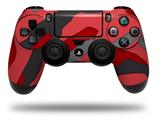 WraptorSkinz Skin compatible with Sony PS4 Dualshock Controller PlayStation 4 Original Slim and Pro Camouflage Red (CONTROLLER NOT INCLUDED)