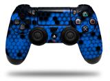 WraptorSkinz Skin compatible with Sony PS4 Dualshock Controller PlayStation 4 Original Slim and Pro HEX Blue (CONTROLLER NOT INCLUDED)