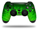 WraptorSkinz Skin compatible with Sony PS4 Dualshock Controller PlayStation 4 Original Slim and Pro Fire Green (CONTROLLER NOT INCLUDED)
