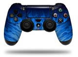 WraptorSkinz Skin compatible with Sony PS4 Dualshock Controller PlayStation 4 Original Slim and Pro Fire Blue (CONTROLLER NOT INCLUDED)