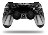 WraptorSkinz Skin compatible with Sony PS4 Dualshock Controller PlayStation 4 Original Slim and Pro Lightning Black (CONTROLLER NOT INCLUDED)