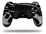 WraptorSkinz Skin compatible with Sony PS4 Dualshock Controller PlayStation 4 Original Slim and Pro Metal Flames Chrome (CONTROLLER NOT INCLUDED)