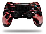 WraptorSkinz Skin compatible with Sony PS4 Dualshock Controller PlayStation 4 Original Slim and Pro Metal Flames Red (CONTROLLER NOT INCLUDED)