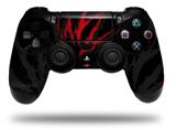 WraptorSkinz Skin compatible with Sony PS4 Dualshock Controller PlayStation 4 Original Slim and Pro WraptorSkinz WZ on Black (CONTROLLER NOT INCLUDED)