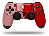 WraptorSkinz Skin compatible with Sony PS4 Dualshock Controller PlayStation 4 Original Slim and Pro Ripped Colors Pink Red (CONTROLLER NOT INCLUDED)