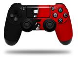 WraptorSkinz Skin compatible with Sony PS4 Dualshock Controller PlayStation 4 Original Slim and Pro Ripped Colors Black Red (CONTROLLER NOT INCLUDED)