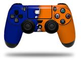 WraptorSkinz Skin compatible with Sony PS4 Dualshock Controller PlayStation 4 Original Slim and Pro Ripped Colors Blue Orange (CONTROLLER NOT INCLUDED)