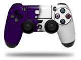 WraptorSkinz Skin compatible with Sony PS4 Dualshock Controller PlayStation 4 Original Slim and Pro Ripped Colors Purple White (CONTROLLER NOT INCLUDED)
